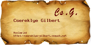 Csereklye Gilbert névjegykártya